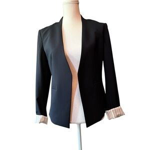 Theory Women’s Blue Tailored Open Blazer Size 6